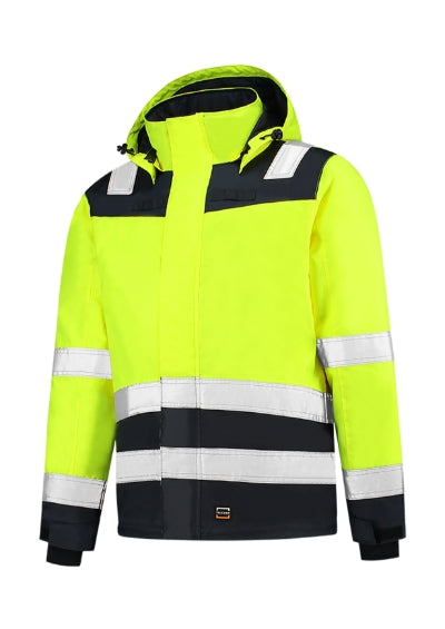 Malfini Midi Parka High Vis Bicolor Work Jacket unisex - fluorescent yellow