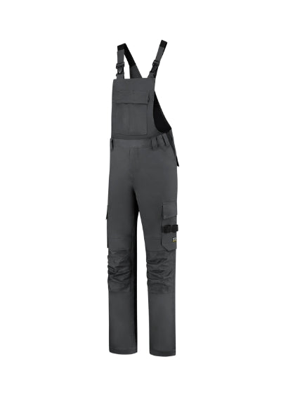 Malfini Bib & Brace Twill Cordura Work Bib Trousers unisex - dark gray