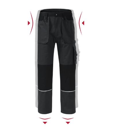 Malfini Woody Work Trousers men’s - ebony gray