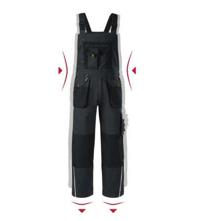 Malfini Ranger Work Bib Trousers men’s - ebony gray