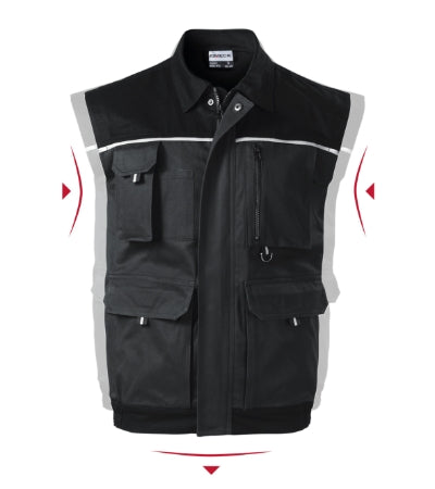Malfini Woody Work Vest men’s - ebony gray