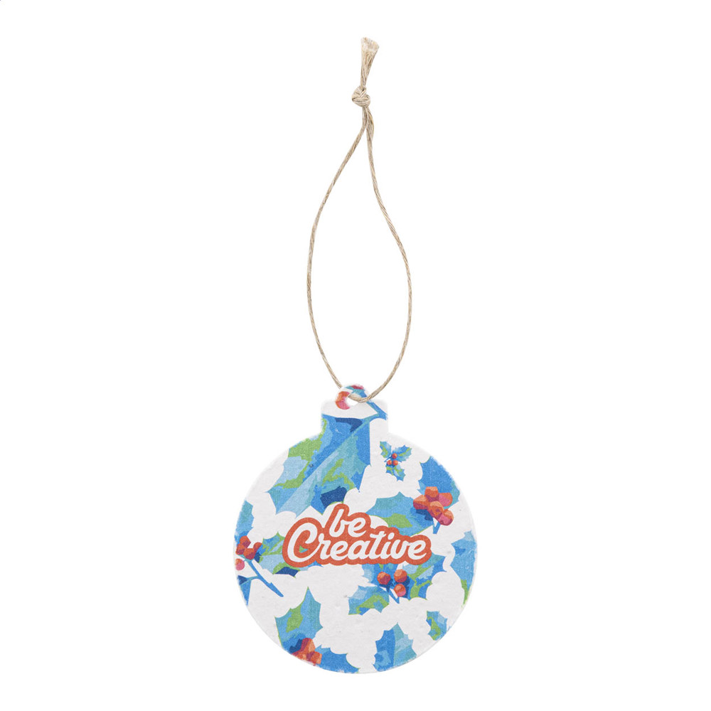CreaJul Seed - aangepast kerstboom ornament van zaadpapier,