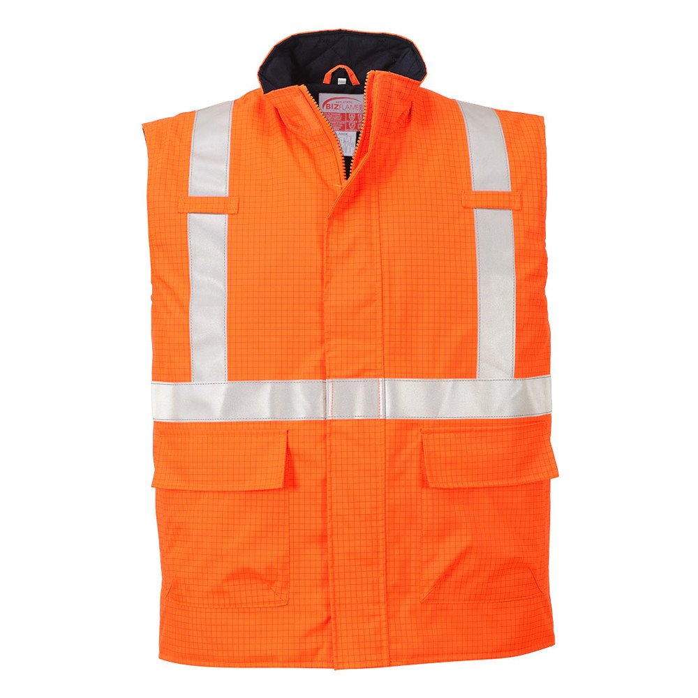 Bizflame Regen Hi-Vis Antistatische FR Bodywarmer