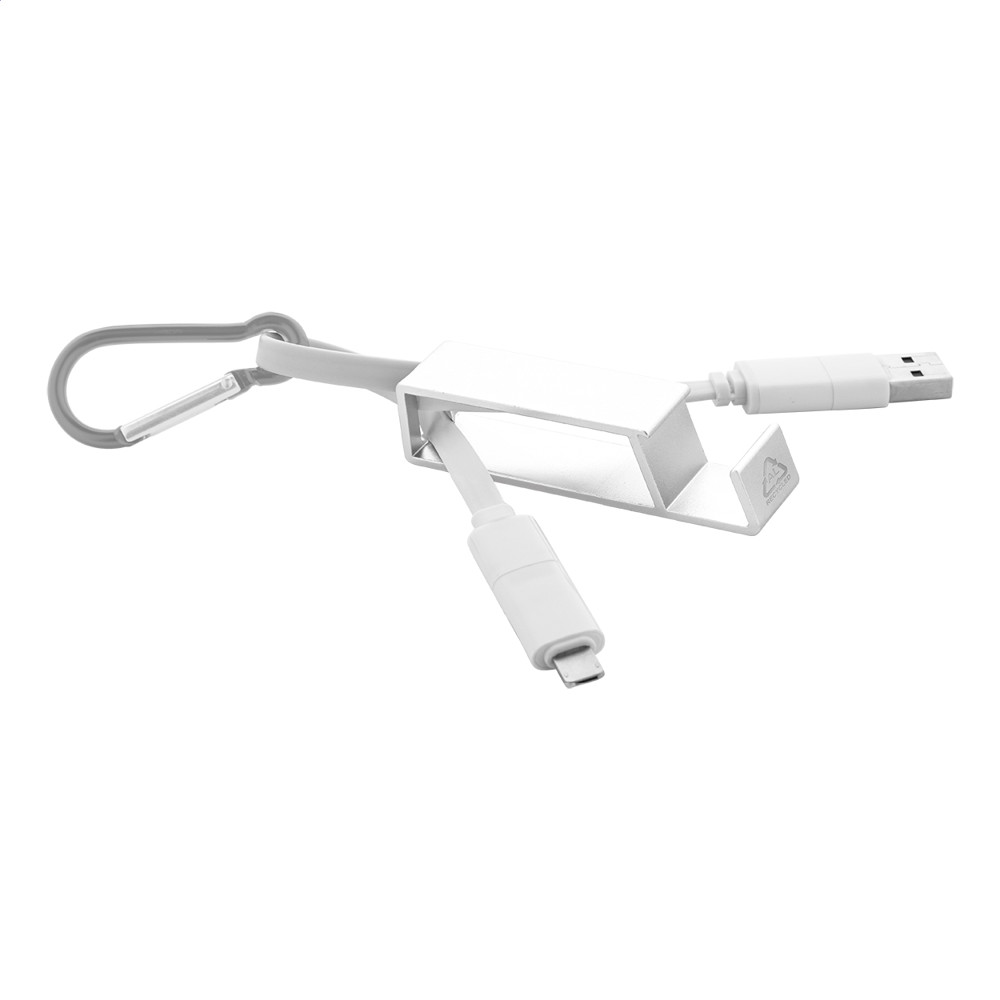 Cappy - USB-oplaadkabel - zilver