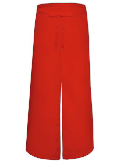 Bistro Apron With Split - Red