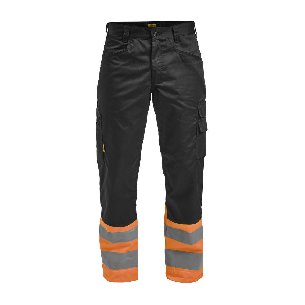 Jobman - 2314 Hi-Vis Service Trousers Navy/Geel C42 - Zwart/Oranje