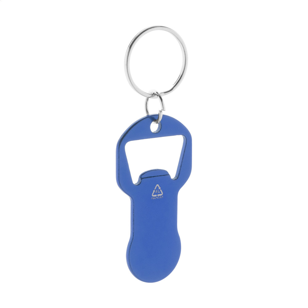 Biropi - flesopener sleutelhanger - blauw