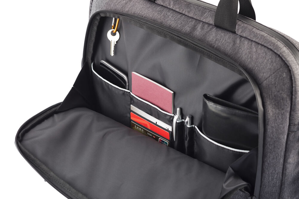 Clique - Laptop Bag Antraciet Melange One size