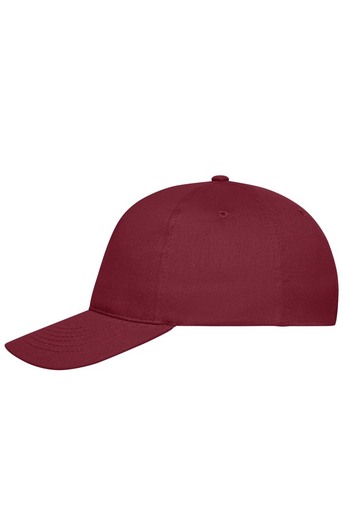 5 Panel Cap Organic Cotton - Burgundy