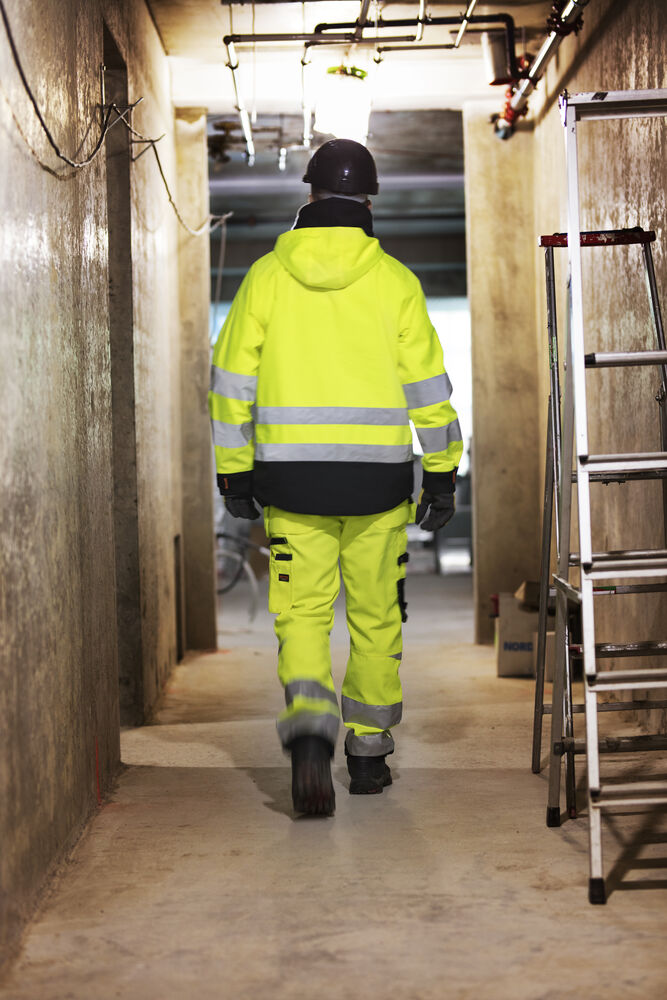 Jobman - 1273 Hi-Vis Shell Jacket Oranje/Zwart 3XL