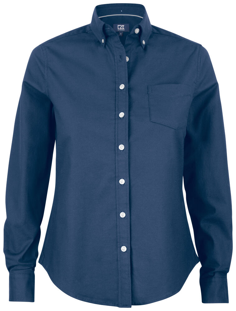 Cutter & Buck - Hansville Shirt Dames - Oxford blauw