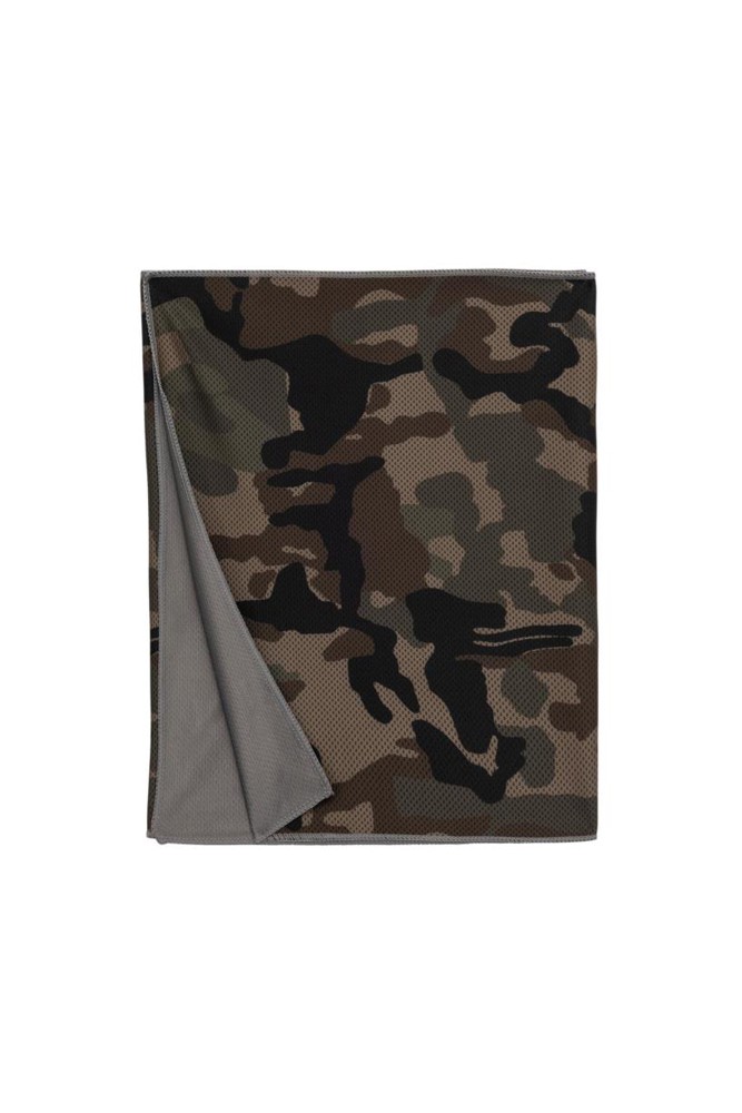 Afkoelende sporthanddoek - olive camouflage