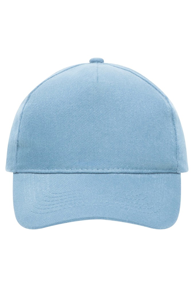 5 Panel Cap Heavy Cotton - Light Blue