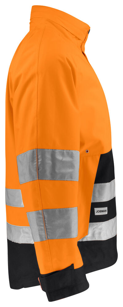Jobman - 1273 Hi-Vis Shell Jacket Oranje/Zwart 3XL