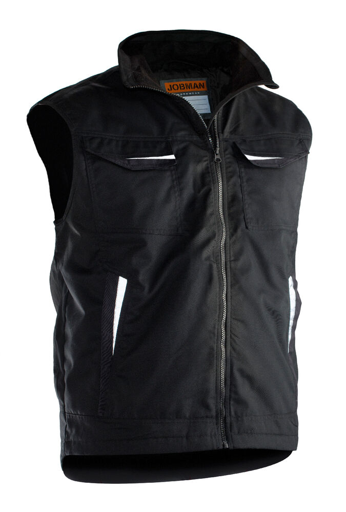 Jobman - 7517 Service Vest Lined Zwart XXL