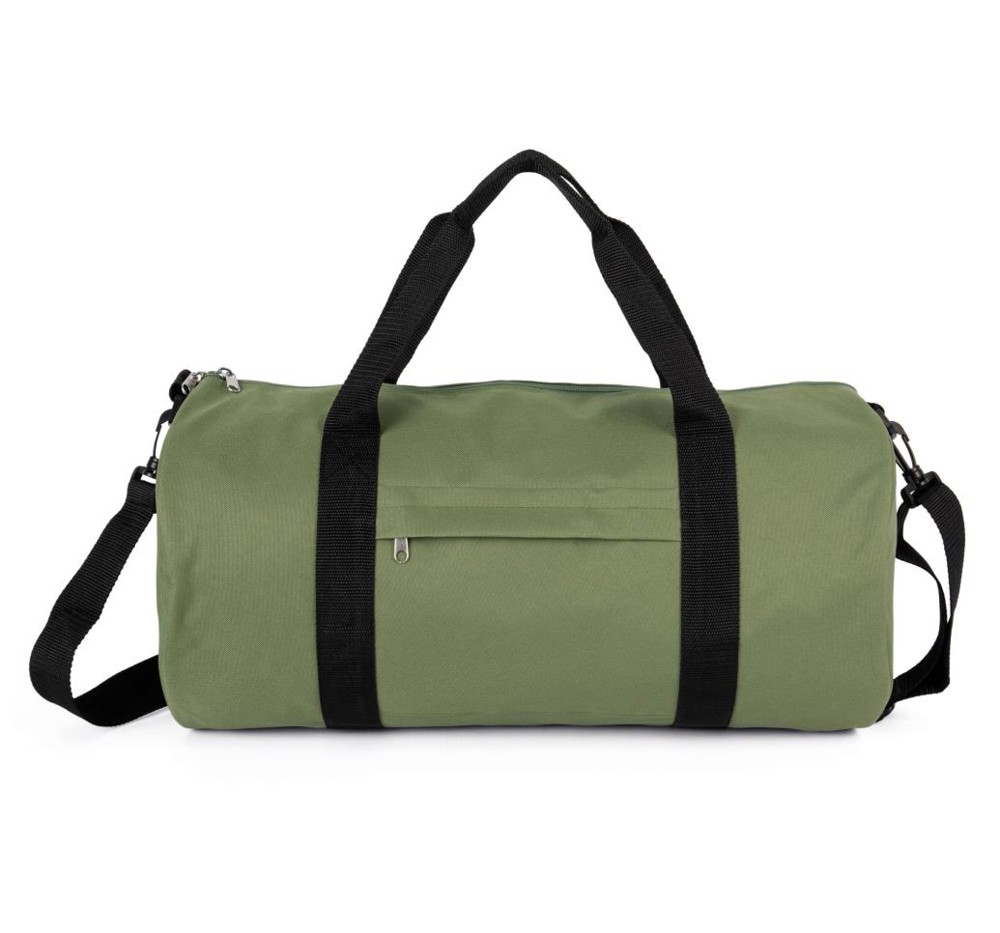 Gerecycleerde buisvormige tas met zak op de voorkant - Matcha Green
