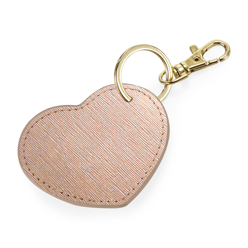 BG746 - Hartvormige sleutelhanger - Rose Gold