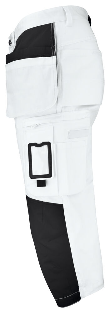 Jobman - 2133 Painters' Long Shorts Wit/Zwart D100