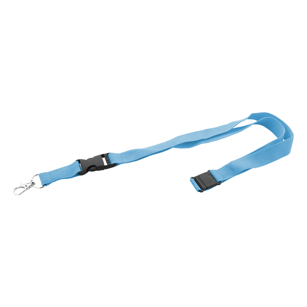 Revent Plus - RPET-sleutelkoord - licht blauw