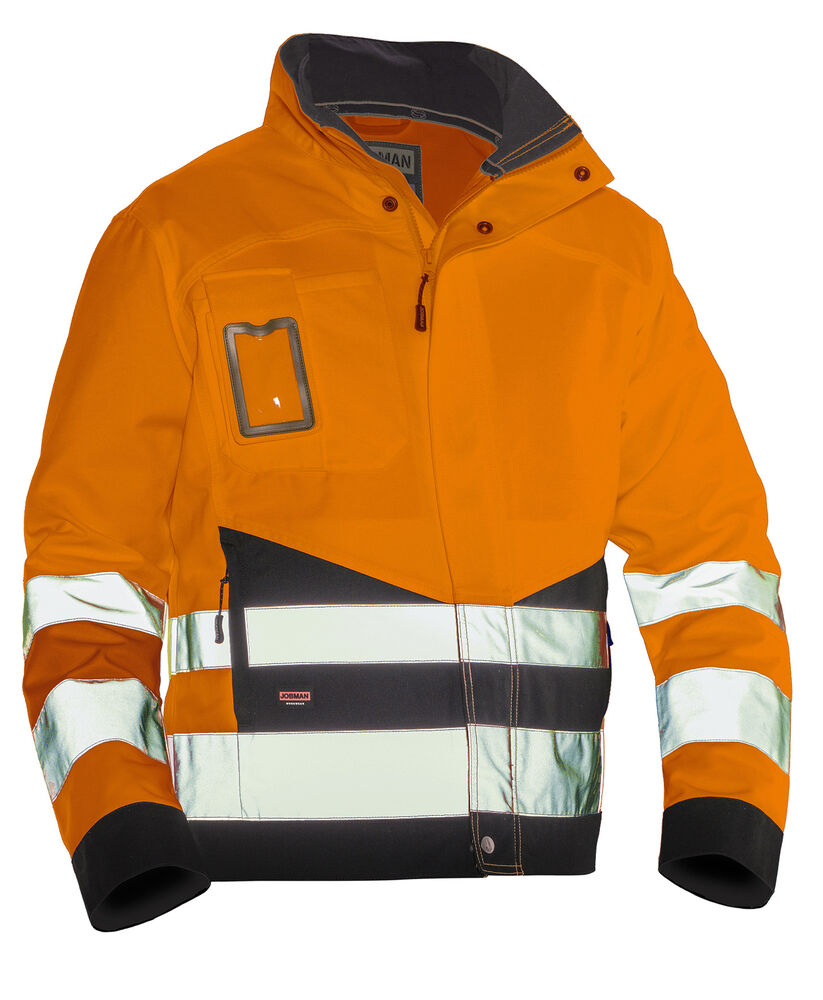 Jobman - 1231 Hi-Vis Jacket - oranje/zwart