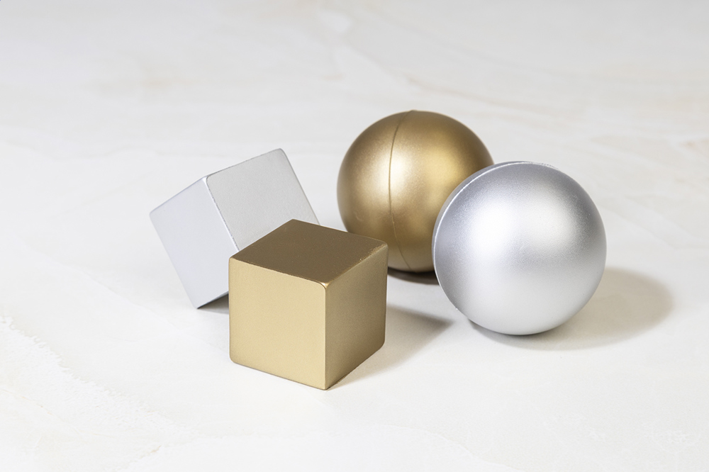 Cubix Shine - metallic antistress bal
