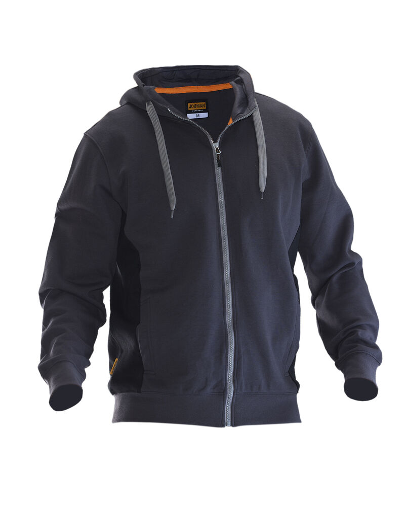 Jobman - 5400 Sweatshirt Hoodie - Donkergrijs/Zwart