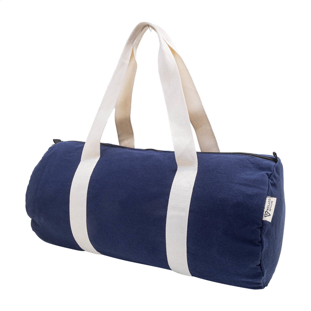 Rekan Duff - sporttas van gerecycled canvas - blauw