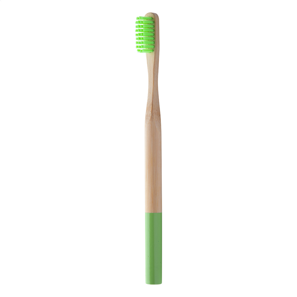 ColoBoo - bamboe tandenborstel - groen/natuurlijk