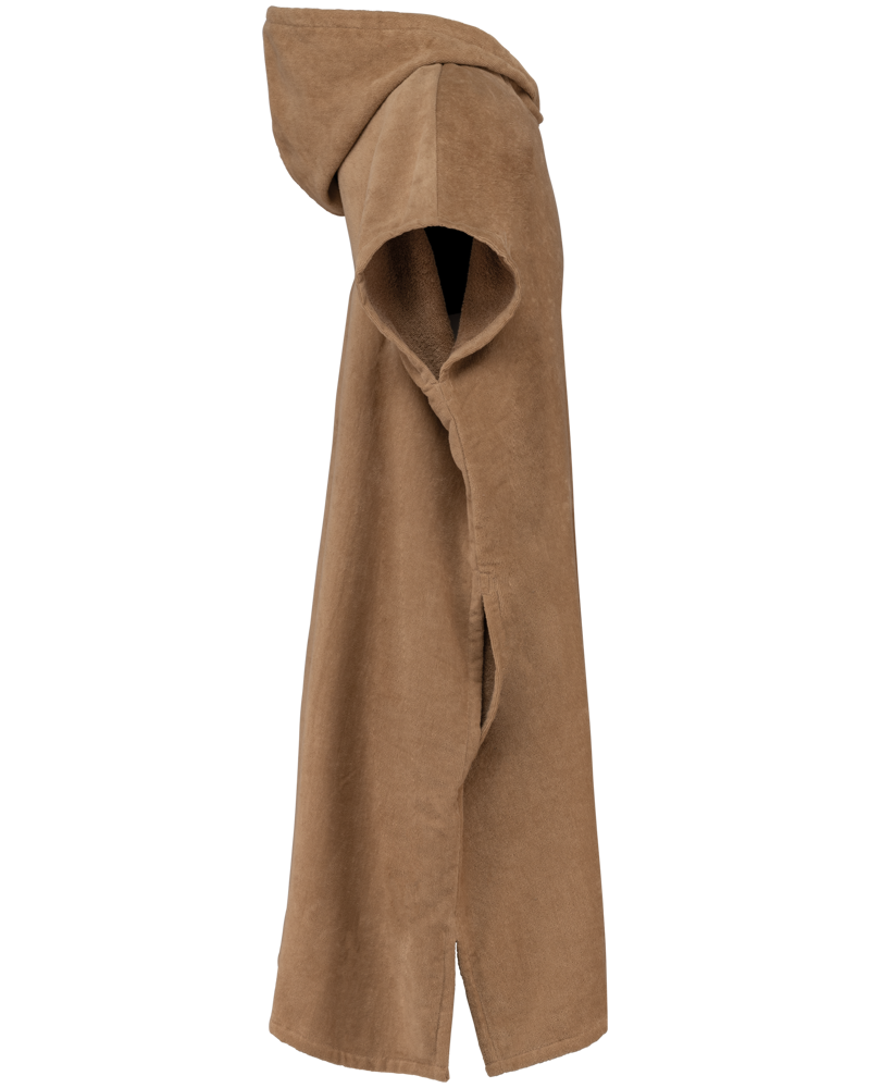PA581X - Uniseks poncho met capuchon van badstof