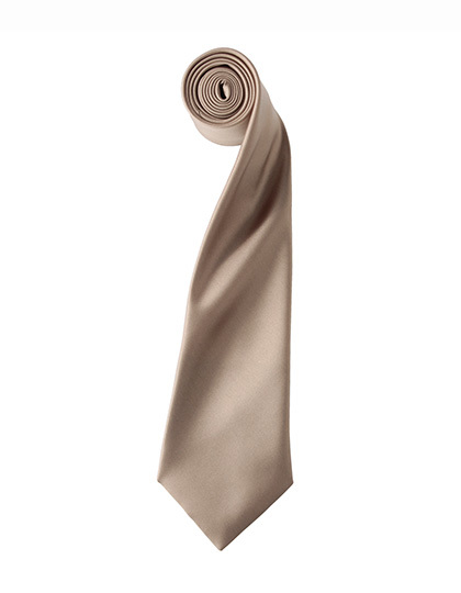 Premier Workwear - Colours Collection Satin Tie - Khaki (ca. Pantone 7503C)