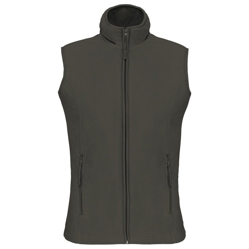 Bodywarmer van microfleece dames - Green Olive