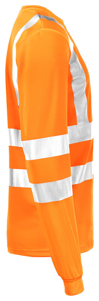 Jobman - 5593 Hi-Vis Long Sleeve T-shirt Oranje XL