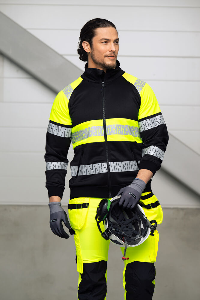 Jobman - 5225 Sweatshirt Full-Zip Hi-Vis