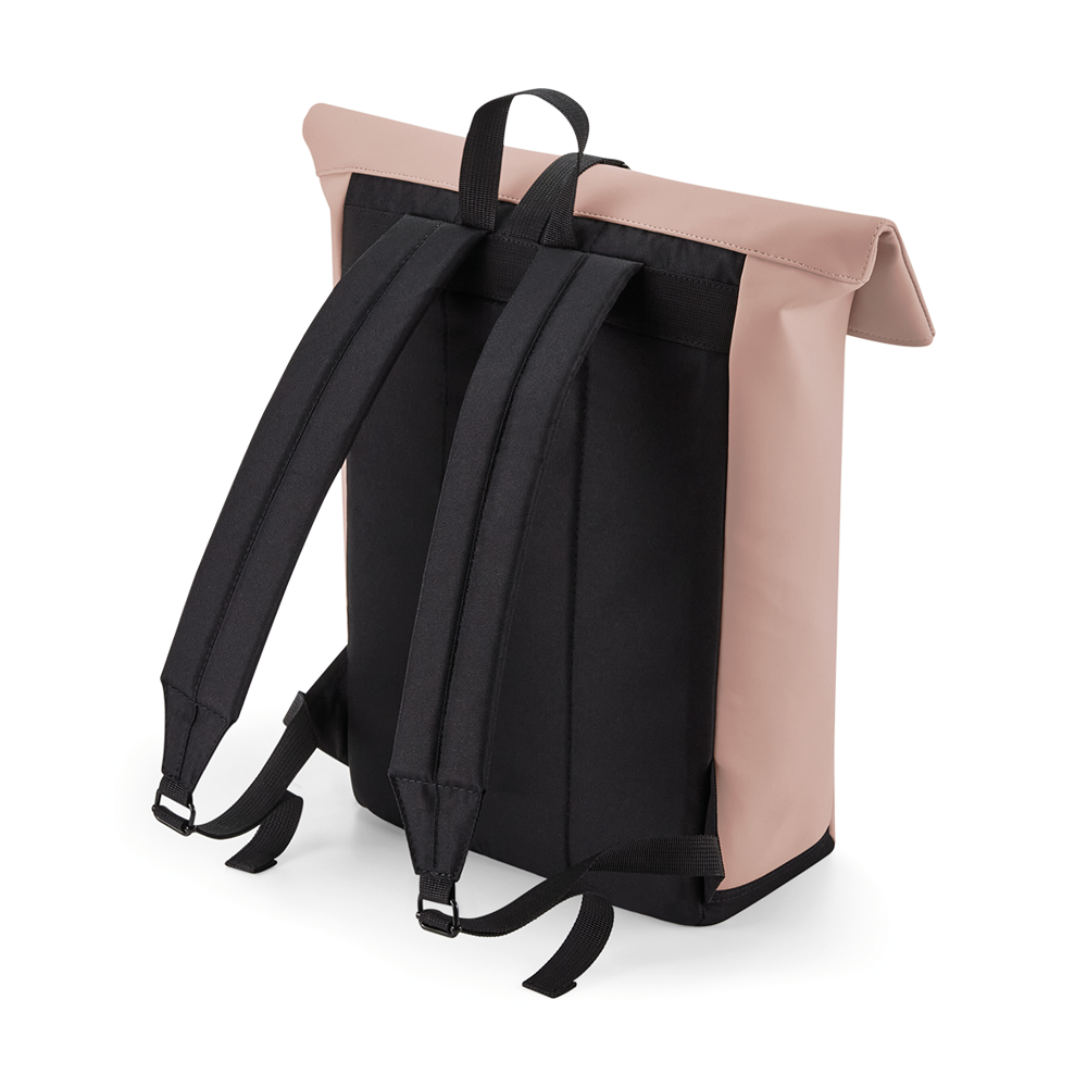 BG335 - Rugzak met roll-top klep in mat polyurethaan