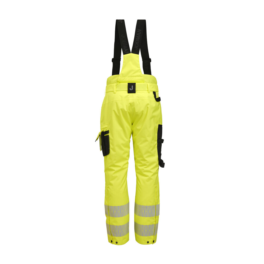 Jobman - 2235 Hi-Vis Winter Trousers Geel/Zwart XS