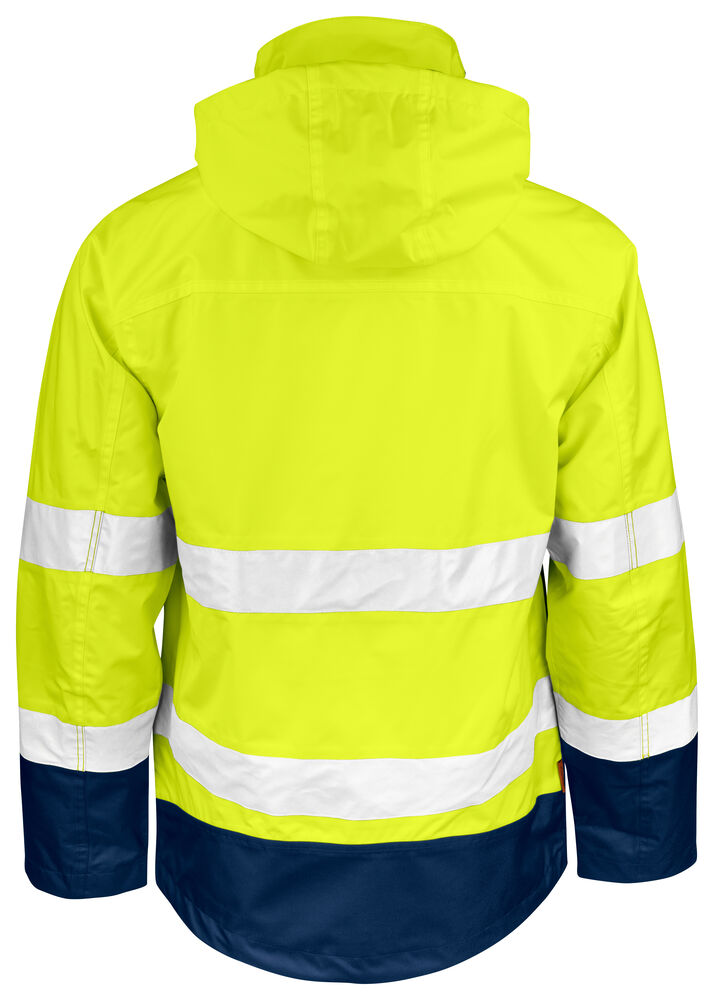 Jobman - 1283 Hi-Vis Shell Jacket Geel/Navy 4XL