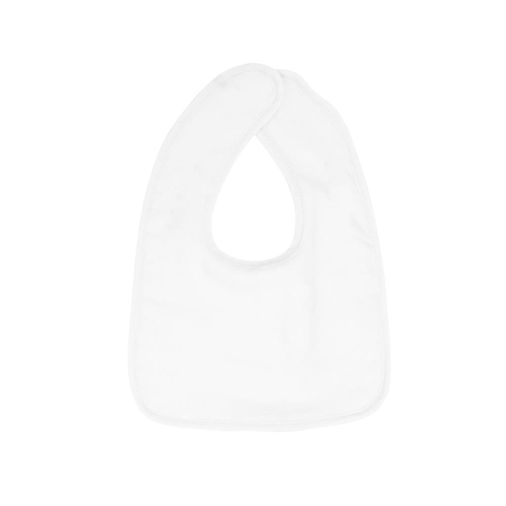 Baby bib - white/white