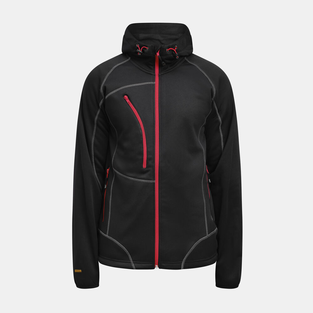 Jobman - 5152 Hoodie - Zwart/Rood