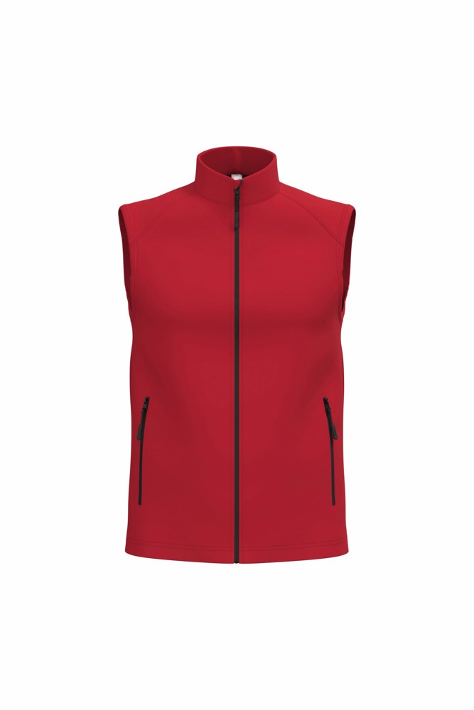 2-laagse uniseks softshell bodywarmer - Red