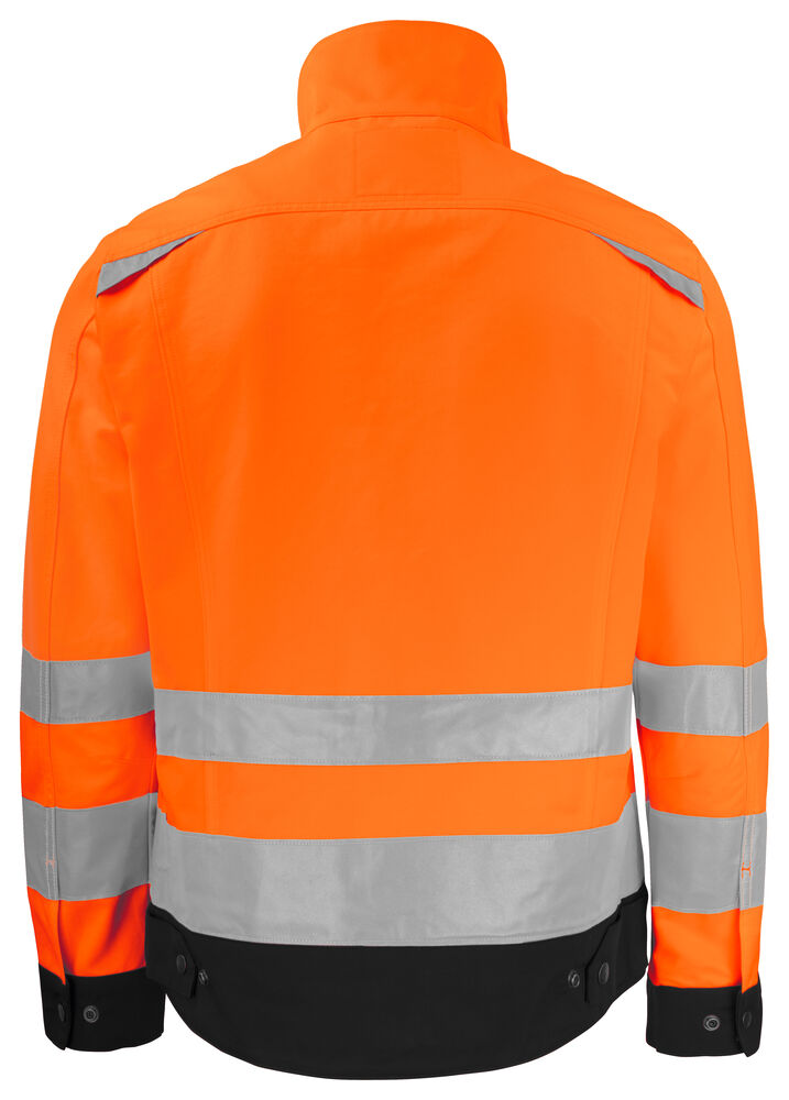 Jobman - 1231 Hi-Vis Jacket Oranje/Zwart XL