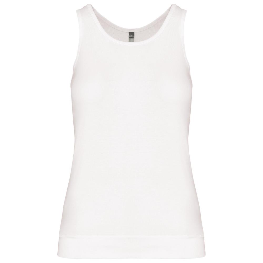 Angelina - Dames Racerback - White