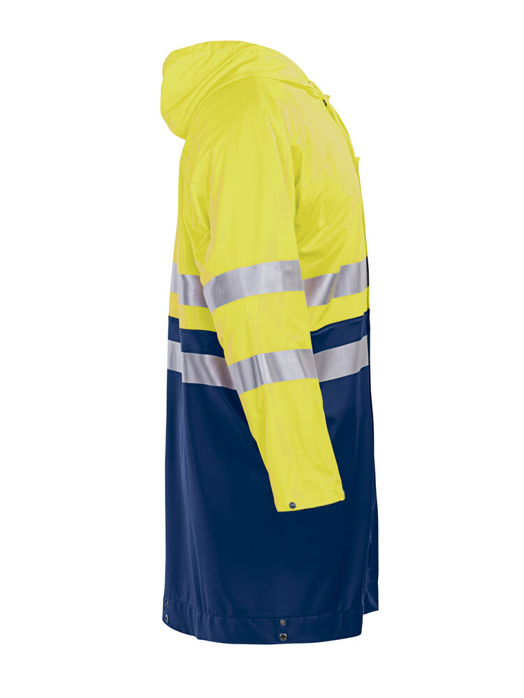 Jobman - 1565 Hi-Vis Raincoat Geel/Navy L