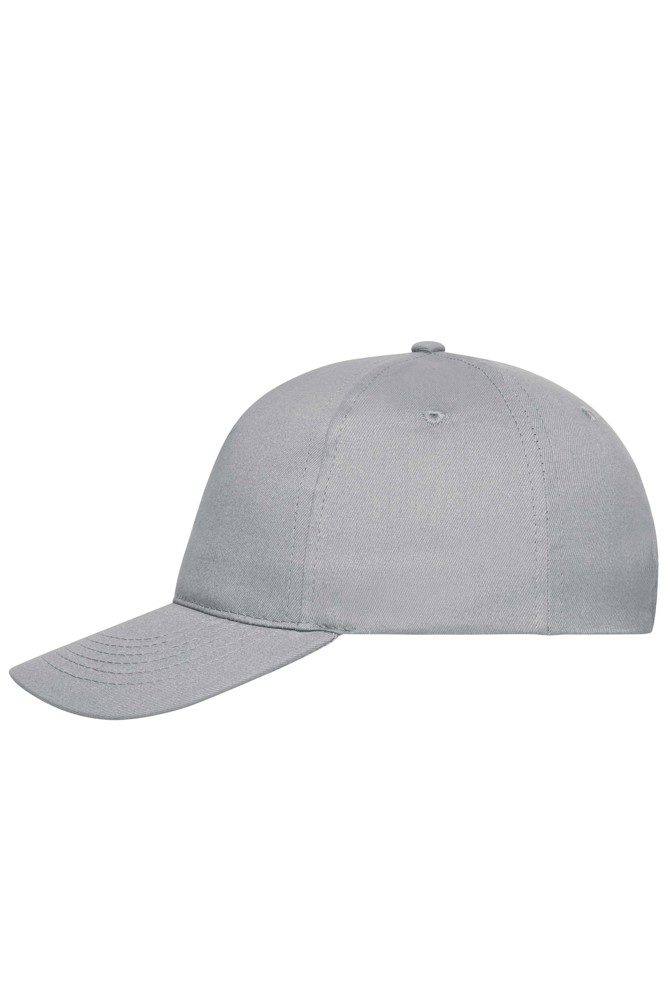 5 Panel Cap Organic Cotton - Light Grey