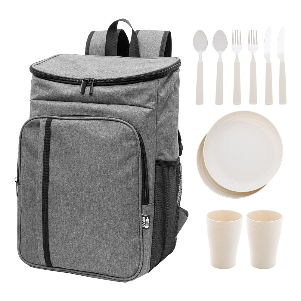 Duonic - RPET koelere picknick rugzak - donker grijs