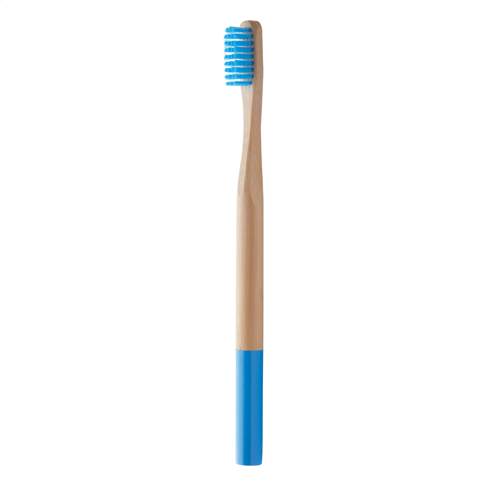 ColoBoo - bamboe tandenborstel - blauw/natuurlijk