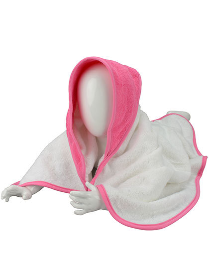ARTG - Babiezz® Hooded Towel - White, Pink, Pink