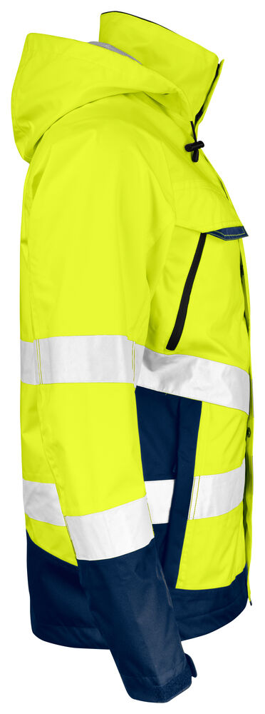 Jobman - 1283 Hi-Vis Shell Jacket Geel/Navy 4XL