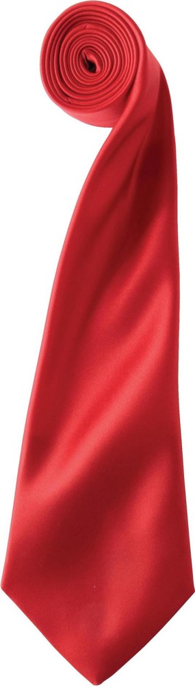 'Colours' Satin Tie - Red