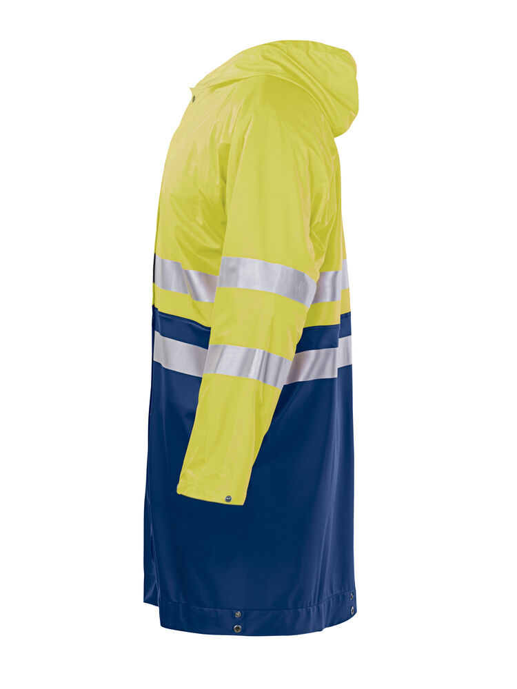 Jobman - 1565 Hi-Vis Raincoat Geel/Navy L
