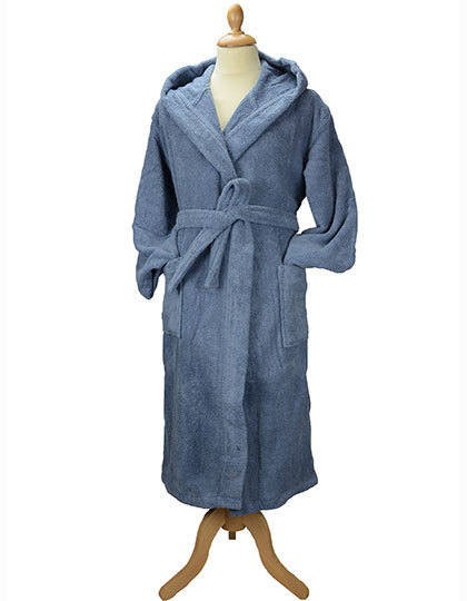 ARTG - Bathrobe With Hood - Jeans Blue